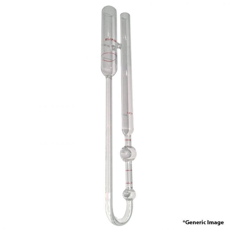 Calibrated UTube Reverse Flow Size Code 2 UKAS Calibrated