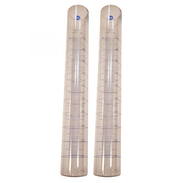 1222: Graduated Cylinder, Acid Etched (Pack of 2)