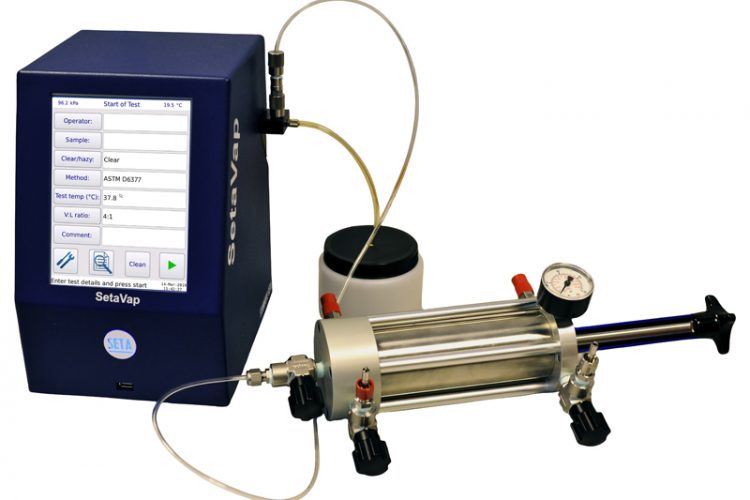 12870: Crude Oil Vapour Pressure Testing with the SetaVap4 and Manual Piston Cylinder 12870: Crude Oil Vapour Pressure Testing with the SetaVap4 and Manual Piston Cylinder