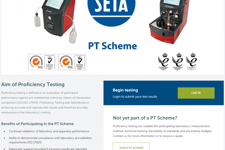 20679: NEW Proficiency Test Scheme Website