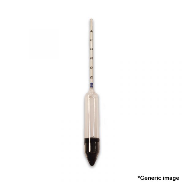 373: BS 718 Series L50SP Hydrometer at 15 °C UKAS CalibratedDensity Range: 0.850 to 0.900