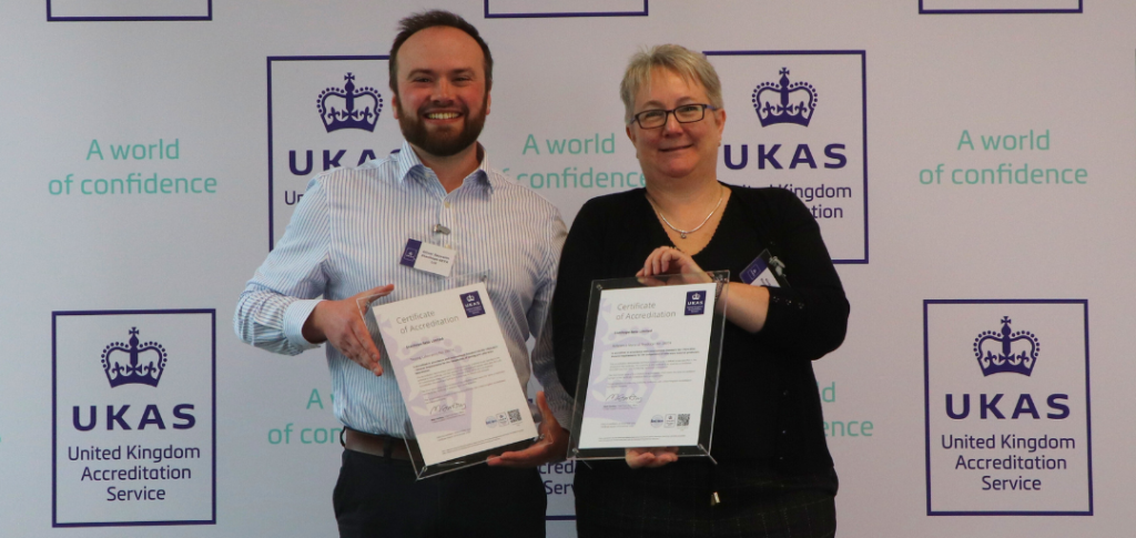 27214: Stanhope-Seta Recognised at UKAS Certificate Presentation for ISO 17025 and ISO 17034 Accreditation