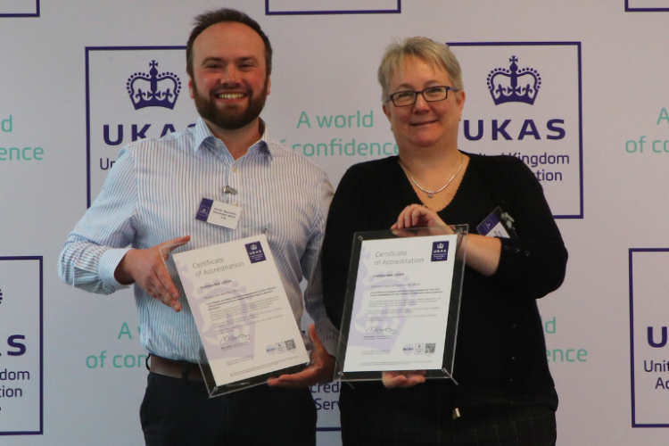 27214: Stanhope-Seta Recognised at UKAS Certificate Presentation for ISO 17025 and ISO 17034 Accreditation